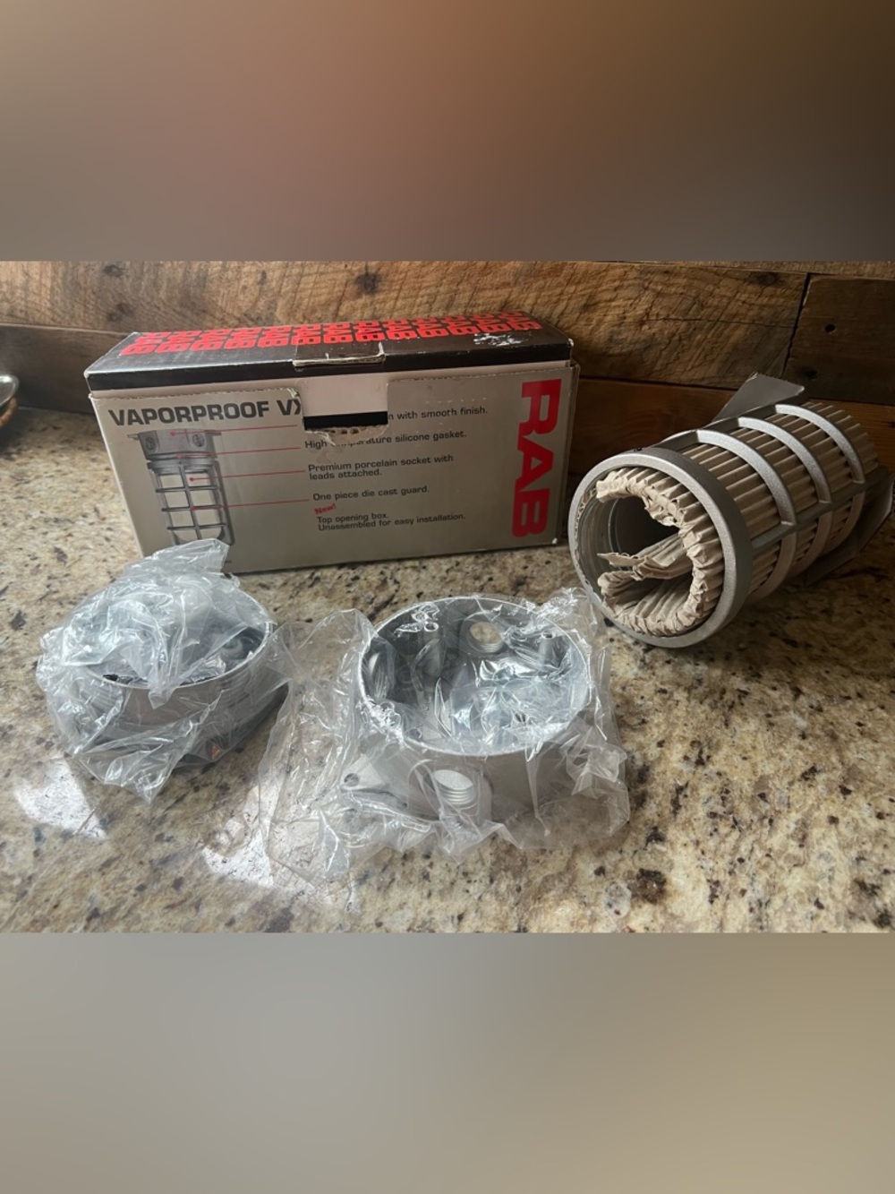 RAB Vaporproof Junction Box Kit - Silver - NIB